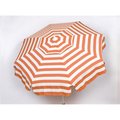 Gan Eden Italian 6 ft. Umbrella Acrylic Stripes Orange And White - Patio Pole GA2585888